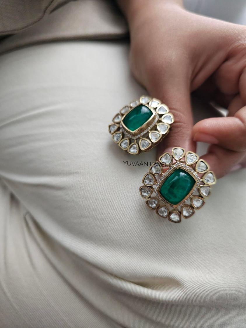 Inaaya quartz and polki choker - Image 6