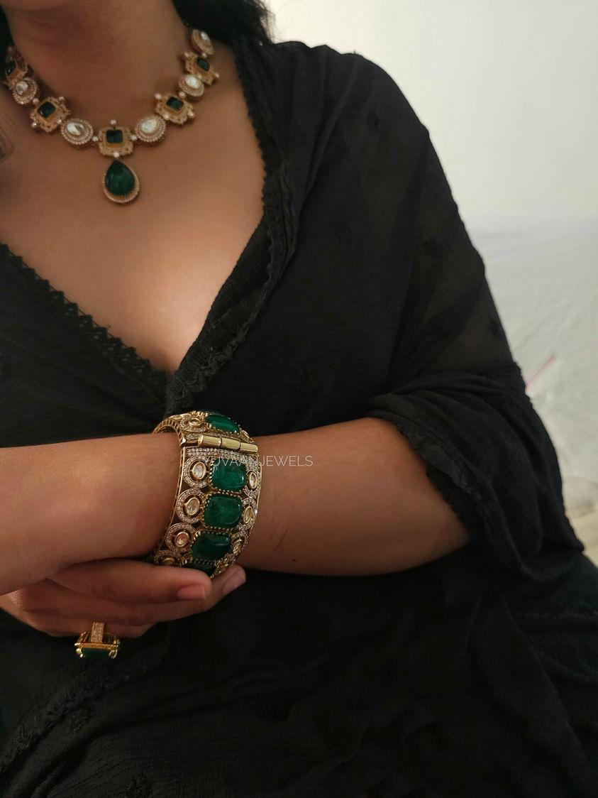 Sneh Quart and Polki Necklace