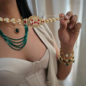 Amreet pearl and polki choker