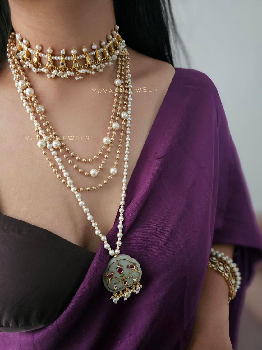 Evara pearl delicate necklace