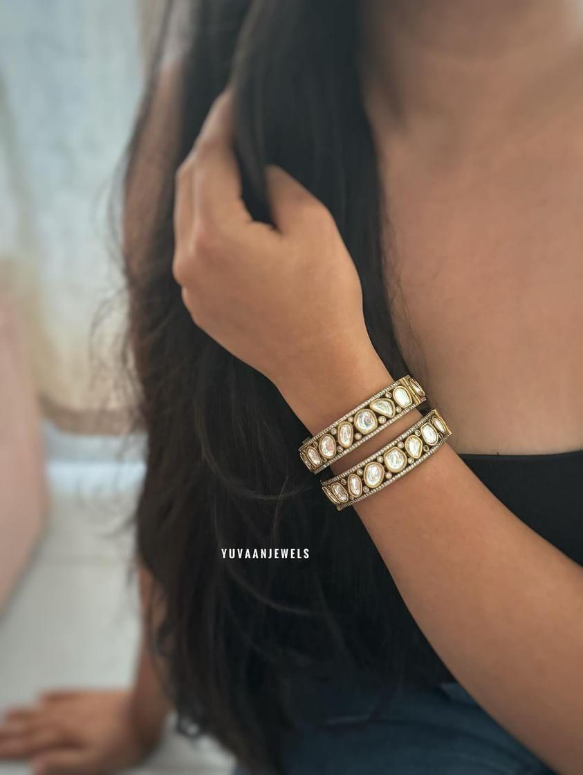 Heera Openable polki bangle