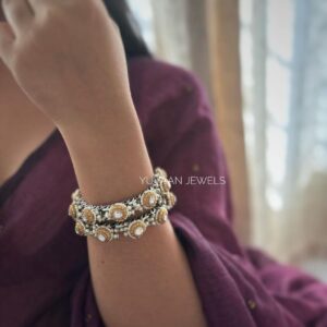 Kriti pearl openable bangles