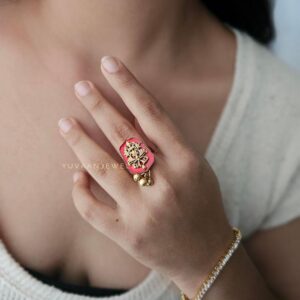 Mainaa handcrafted earings and ring