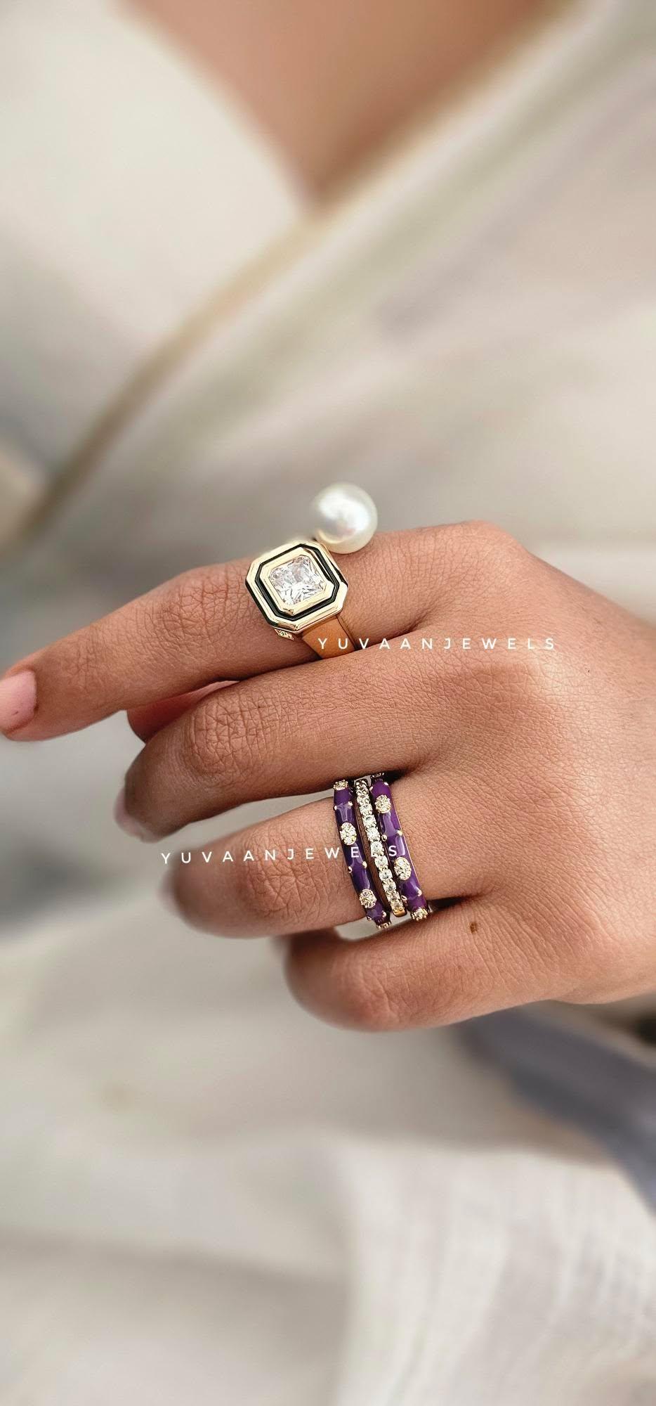 Halia Enamel Band Ring