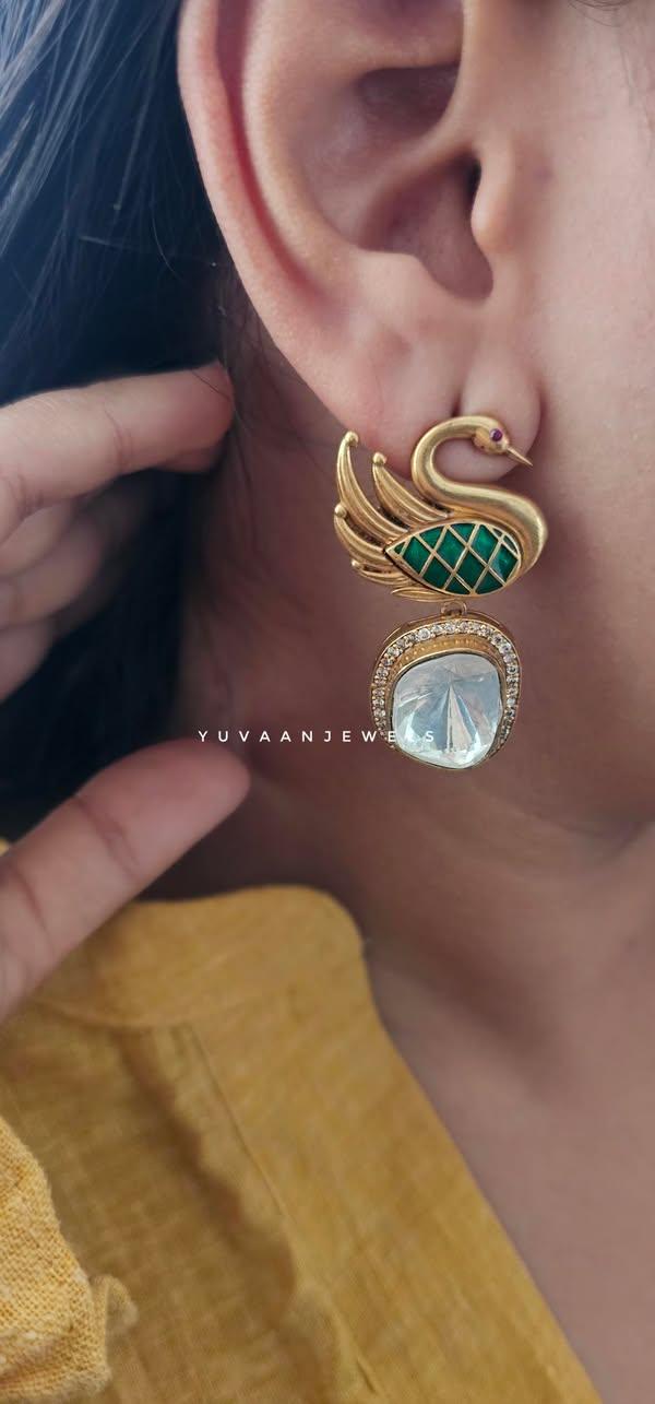 Yvaine polki earring