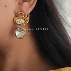 Yvaine polki earring