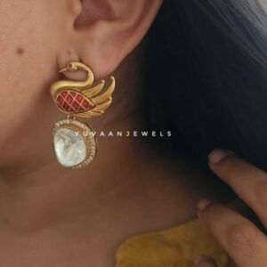 Yvaine polki earring