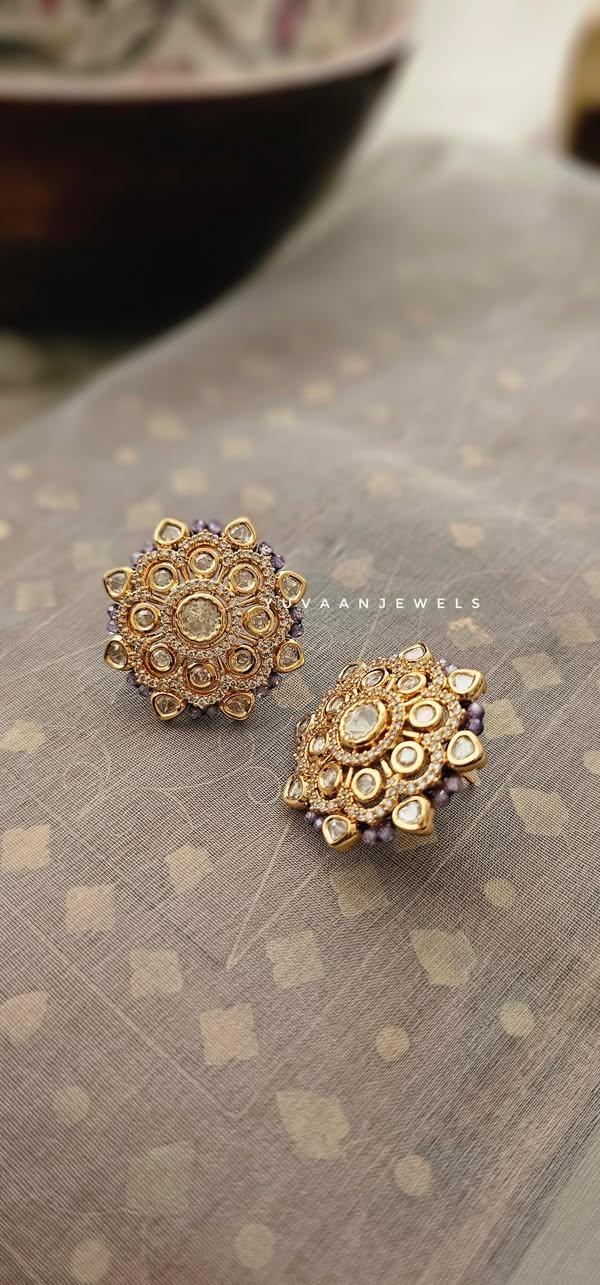 Virika polki & pearl studs - Image 3