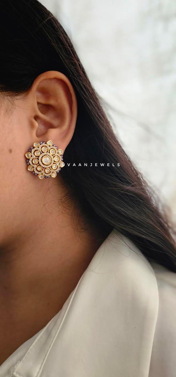Virika polki & pearl studs - Image 5