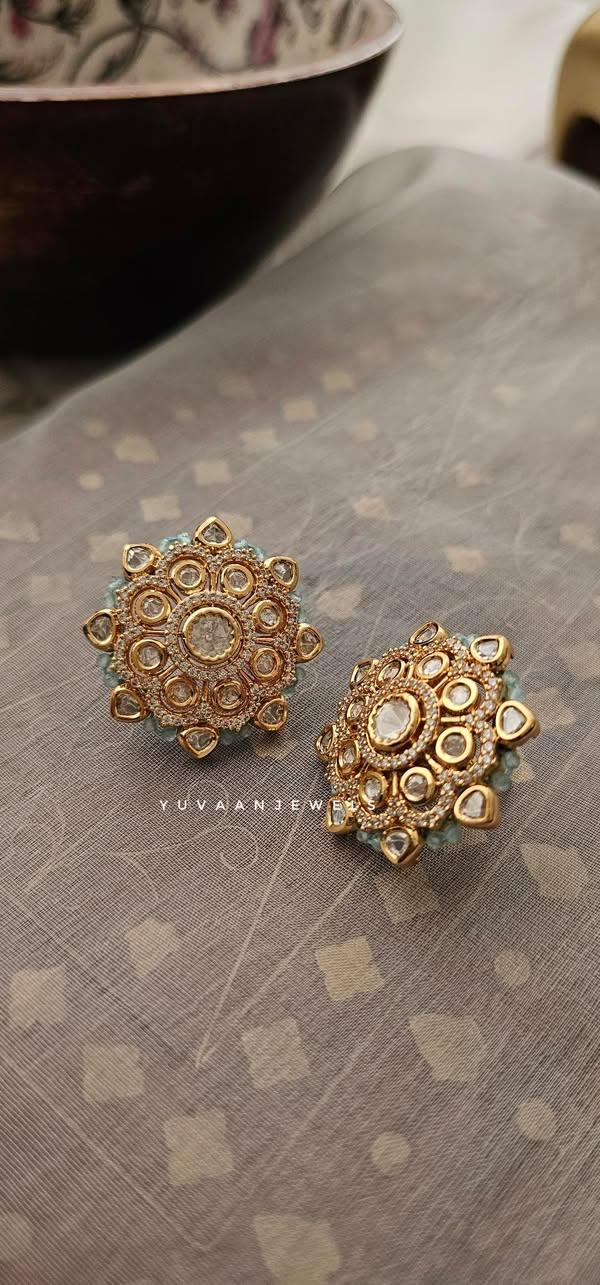 Virika polki & pearl studs - Image 2
