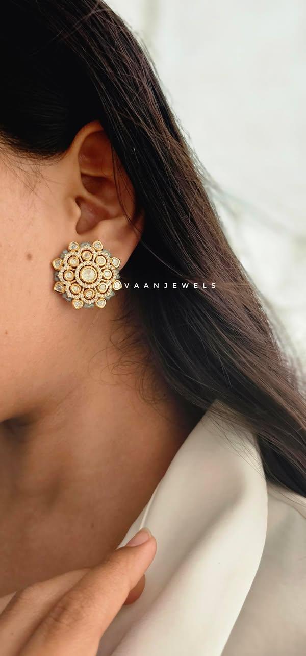 Virika polki & pearl studs