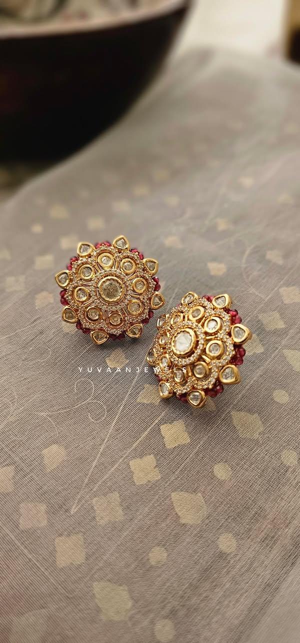 Virika polki & pearl studs - Image 2