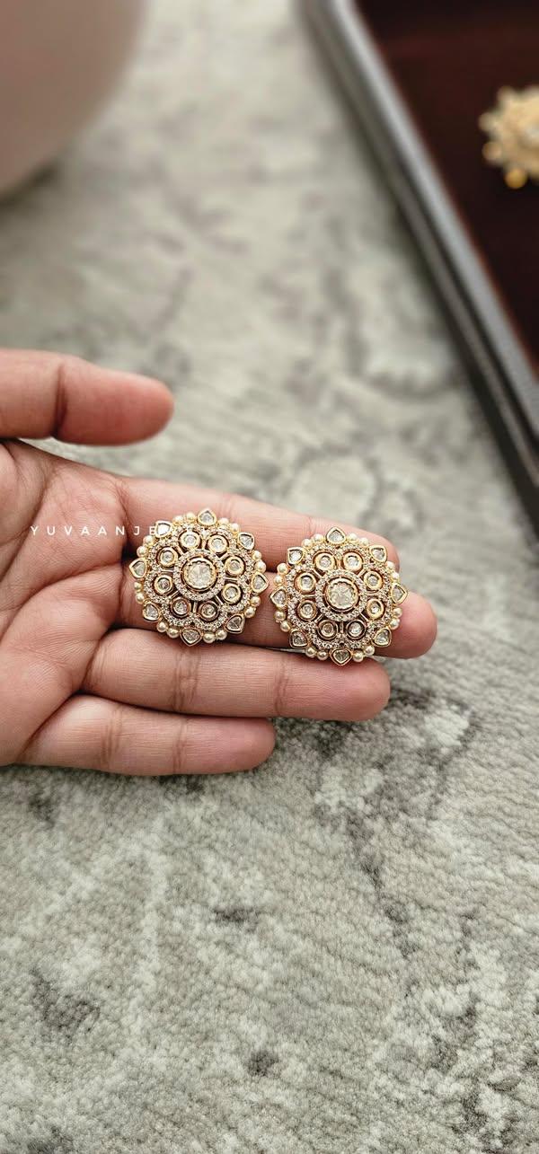 Virika polki & pearl studs