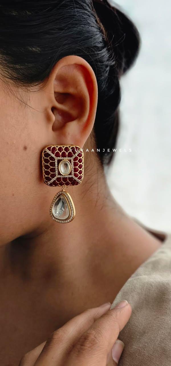 Kaia polki earrings - Image 4