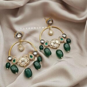 Zev baroque pearl chaandbali