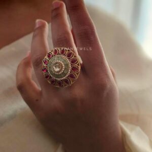 Mogra adjustable handcrafted ring