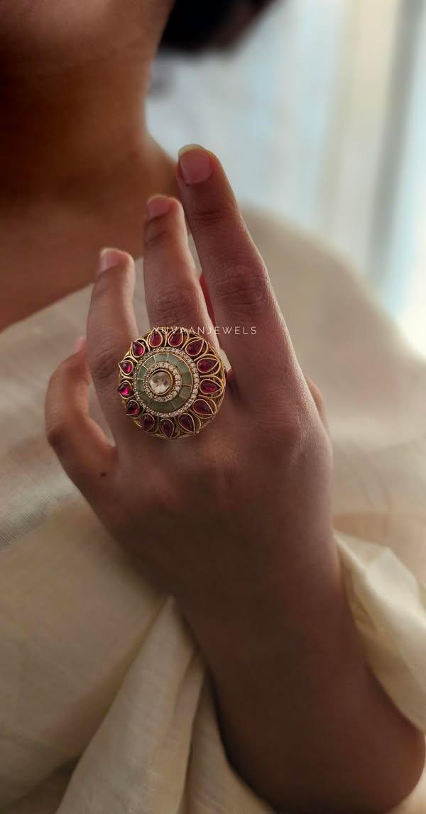 Mogra adjustable handcrafted ring - Image 5