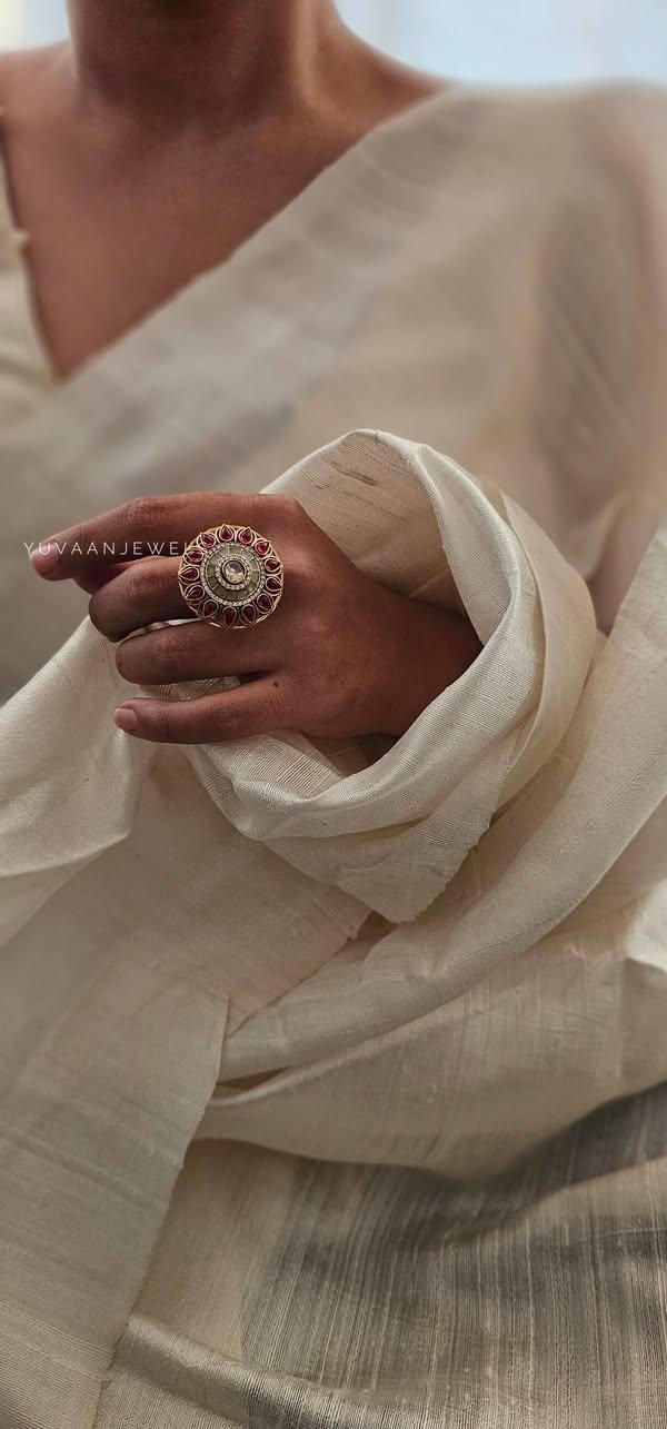 Mogra adjustable handcrafted ring - Image 7