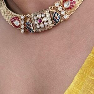 Mogra handcrafted hasli necklace