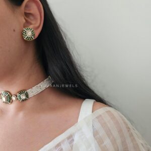 Shamsi delicate meenakari choker