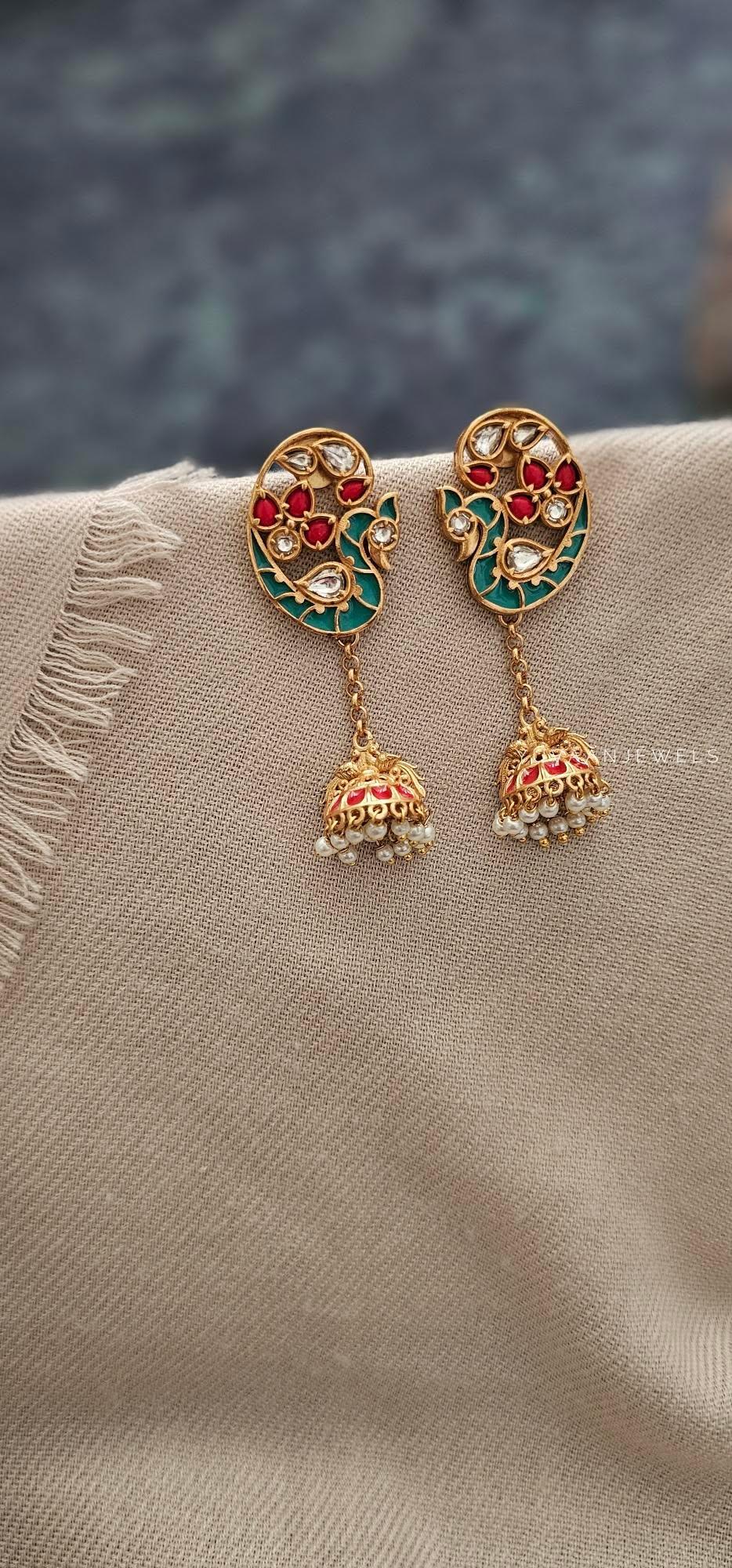 Miyur handcrafted jhumki