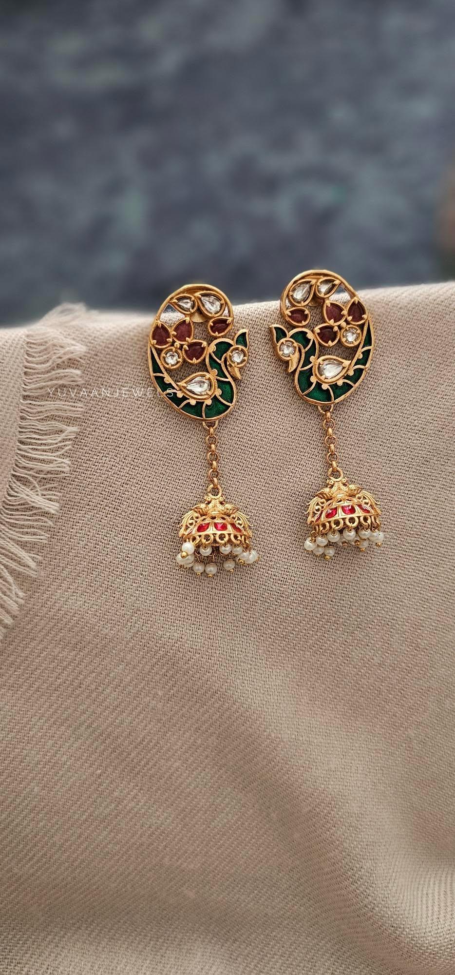 Miyur handcrafted jhumki