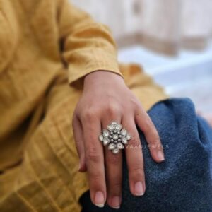 Nikhaat adjustable ring