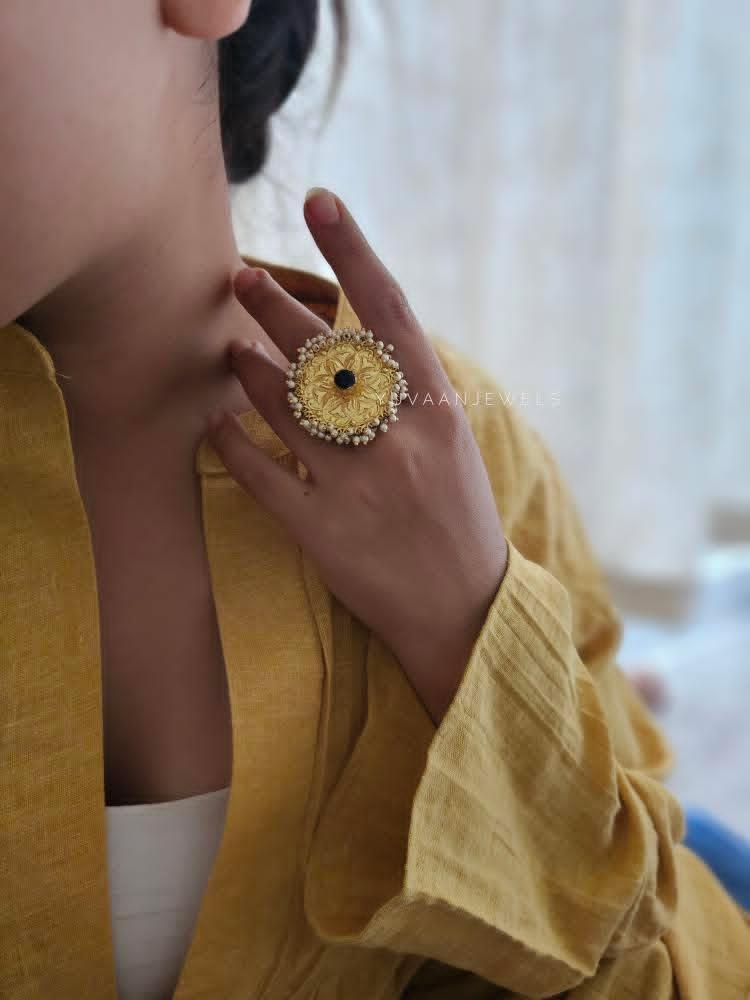 Sai pearl handcrafted ring