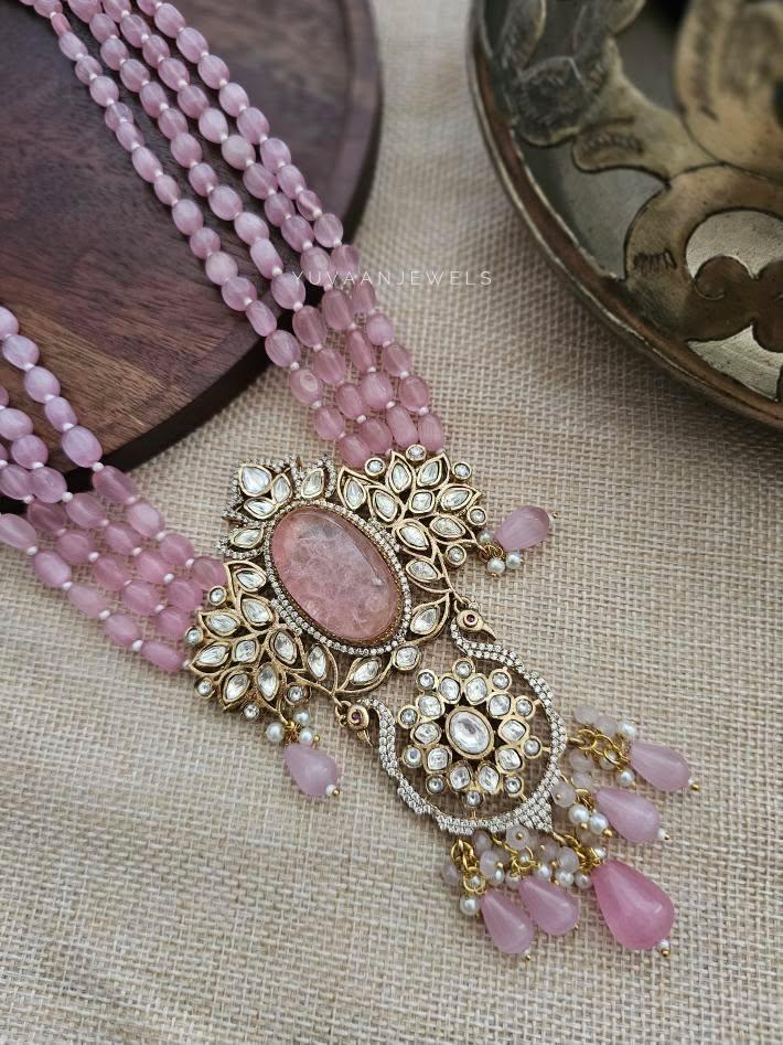 Felicity Quartz and Pearl necklace