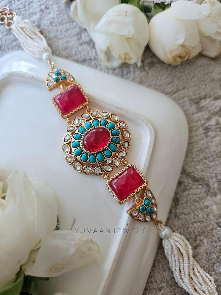 Ditya pearl and polki choker