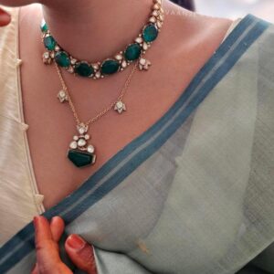 Mogra semi precious choker