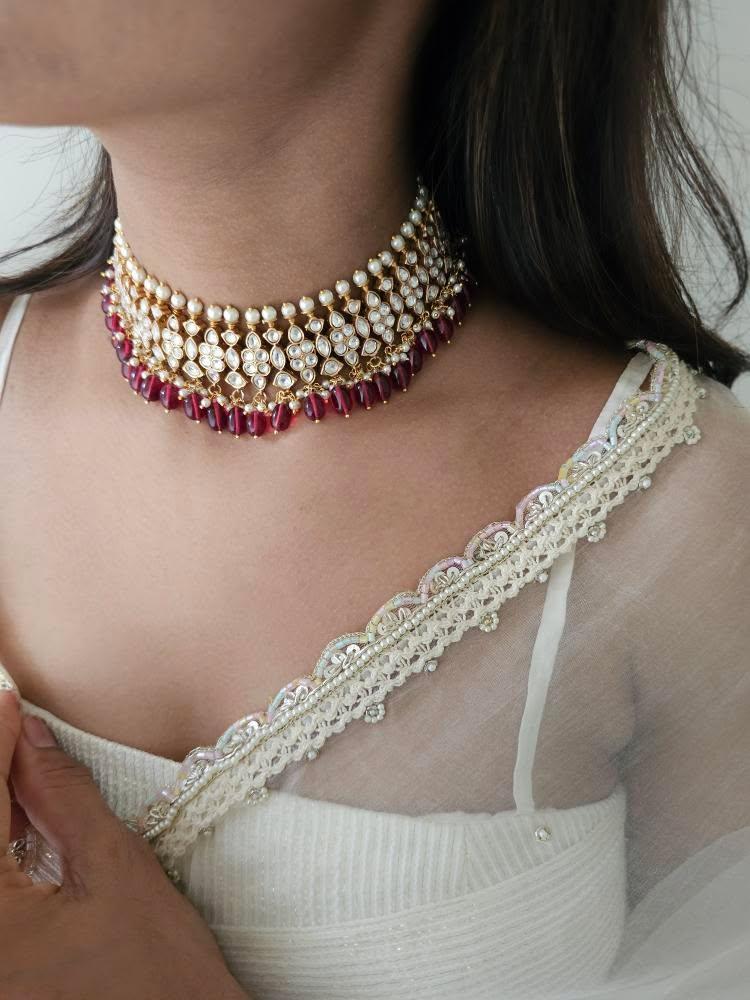 Lehar polki choker - Image 11