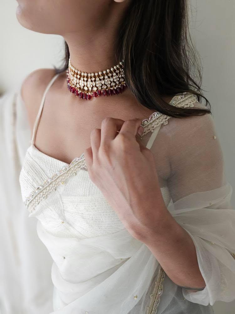 Lehar polki choker - Image 13