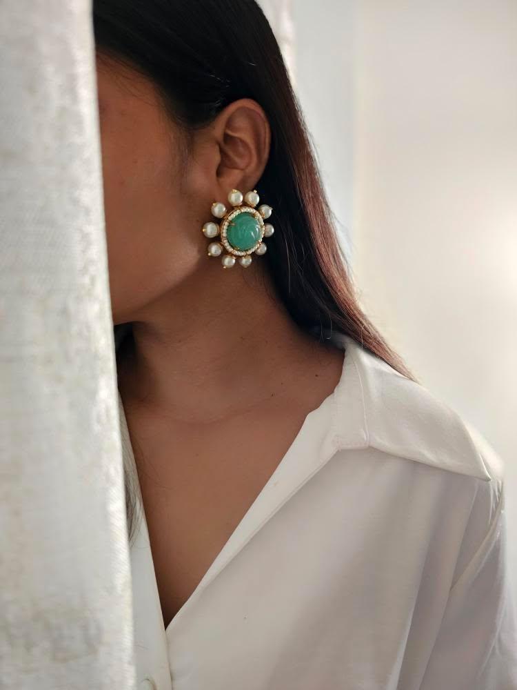 Indira handcrafted studs - Image 5