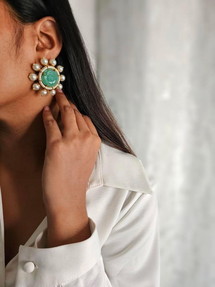 Indira handcrafted studs - Image 6