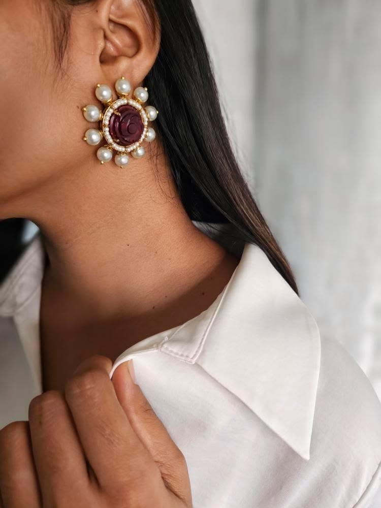 Indira handcrafted Studs