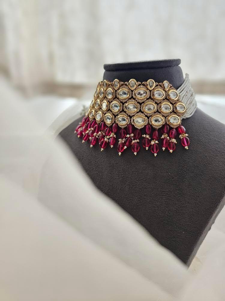 Miraya pearl and polki choker - Image 5