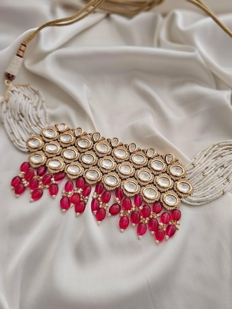 Miraya pearl and polki choker - Image 8
