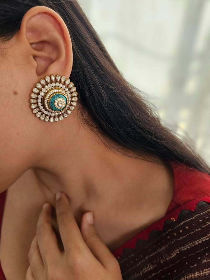 Surya polki studs