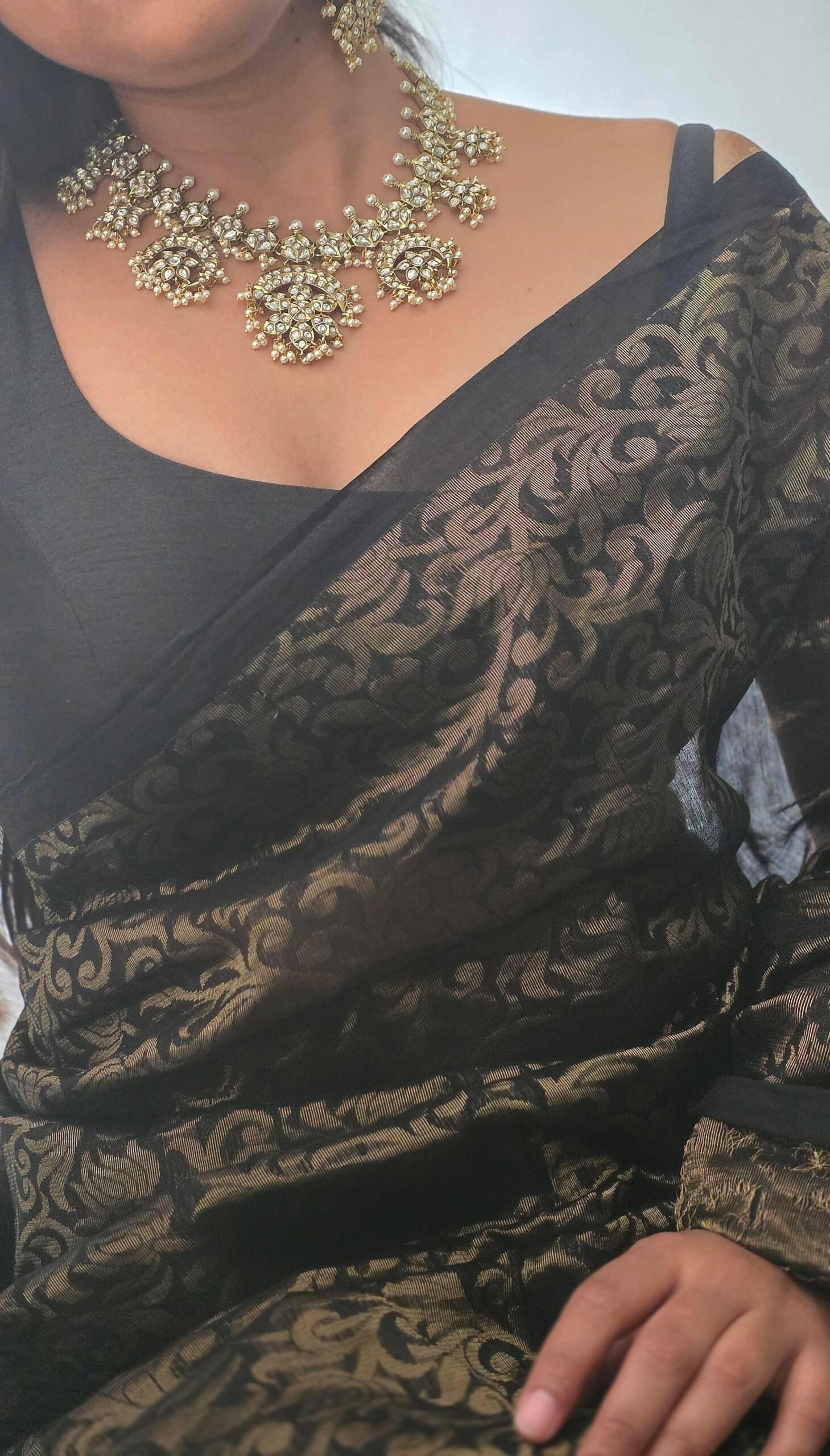 Meenakshara polki necklace - Image 7