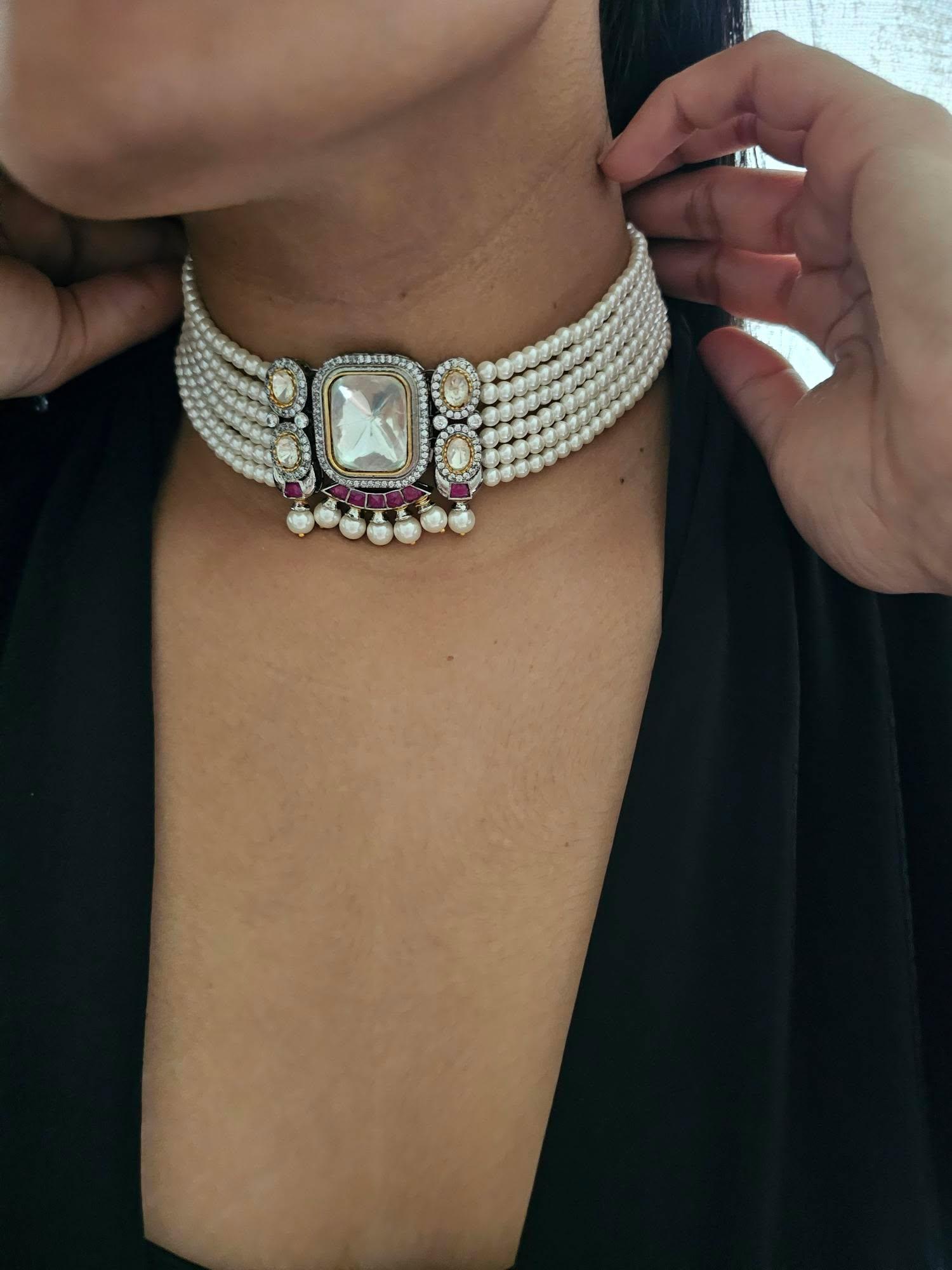 Karveer polki choker - Image 6