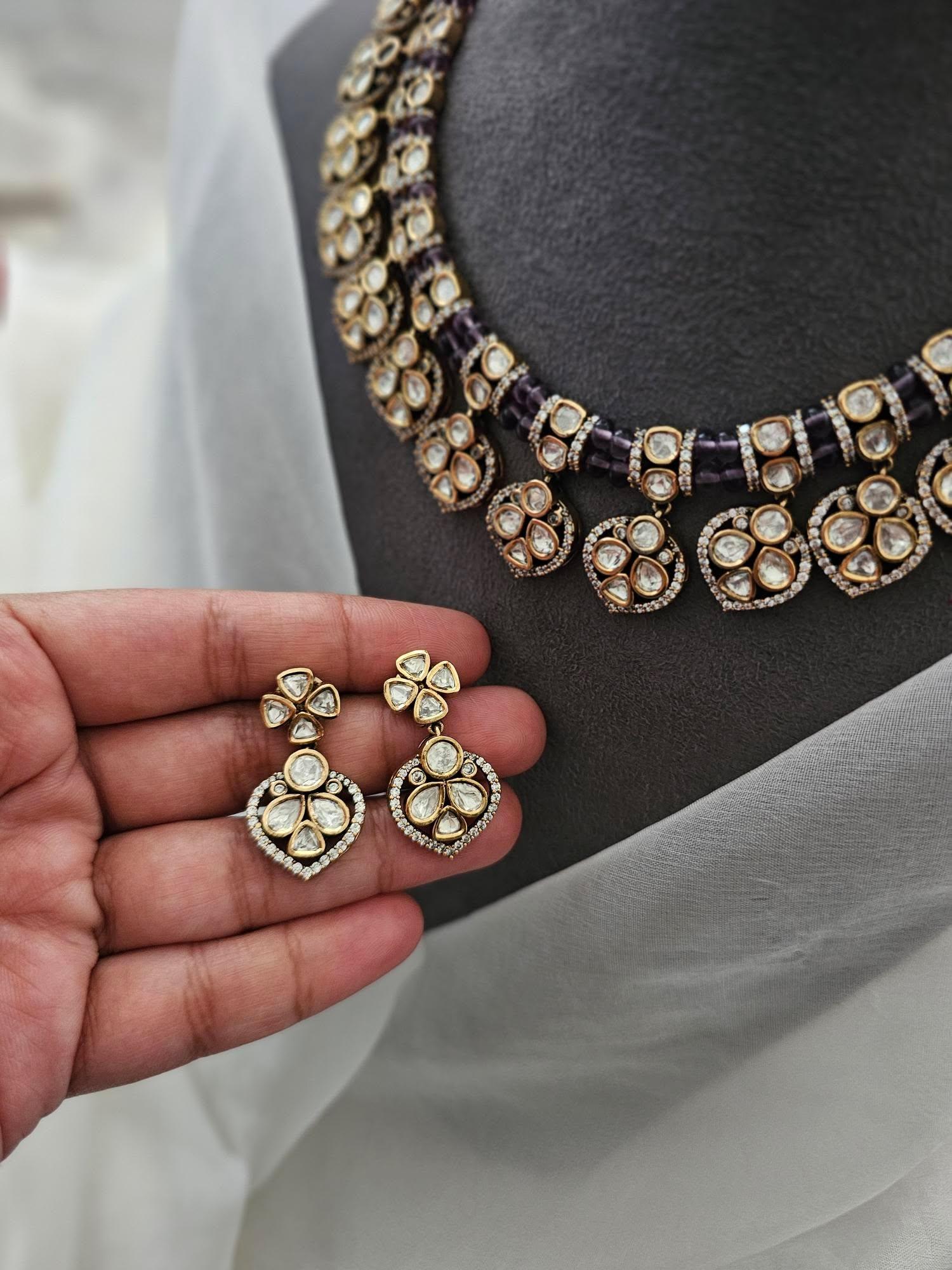 Kimaya polki necklace